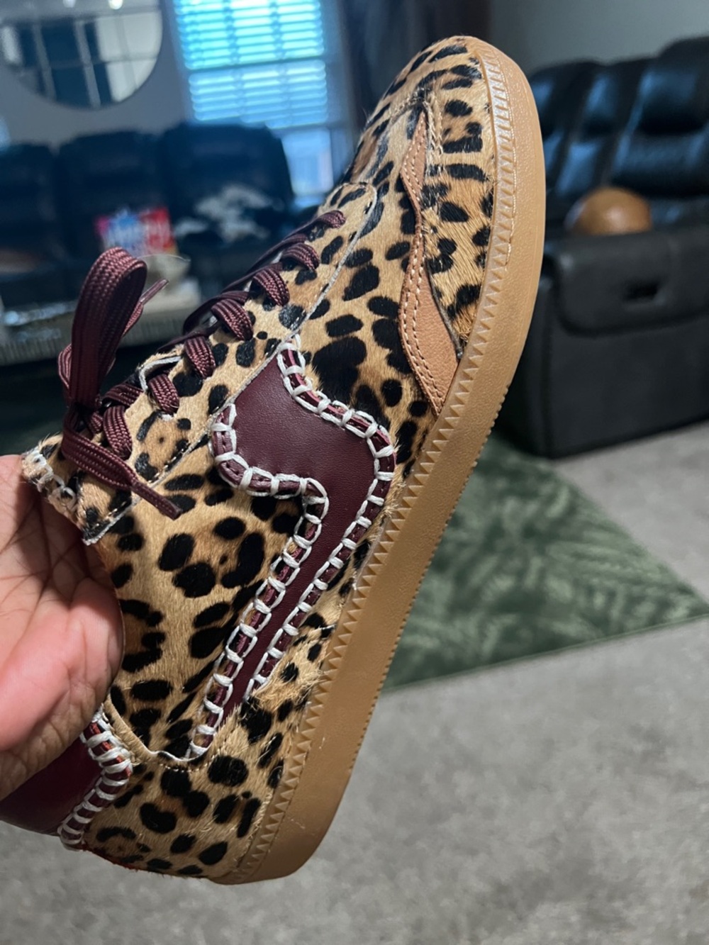 Dolce Vita Notice Stitch Burgundy Leopard